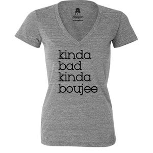 Kinda Bad Kinda Boujee V-neck T-shirt